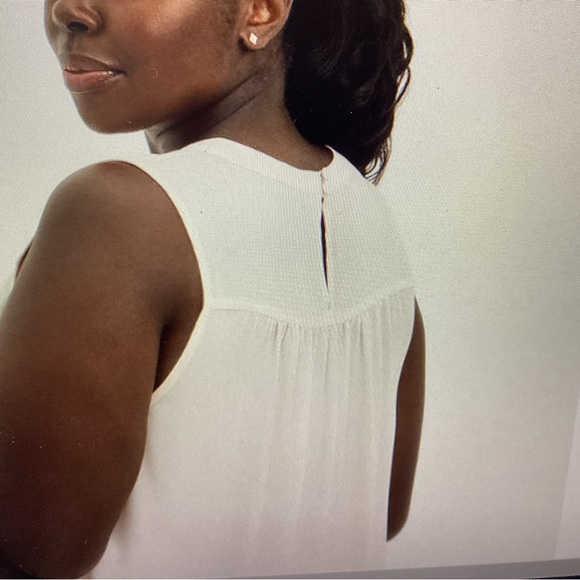 Torrid Georgette Cage Front Tank Pearl Plus size 2X Relaxed fit, Sleeveless NWT - Picture 5 of 8